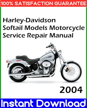 Harley Davidson Softail Models Service Manual Repair 2004 Flst Fxst