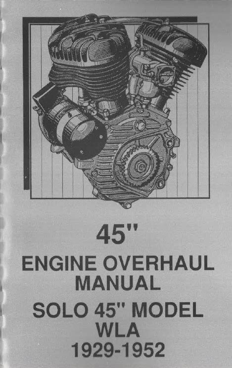 Harley Davidson Solo 45 Wla Engine Service Repair Manual Pdf 29 52