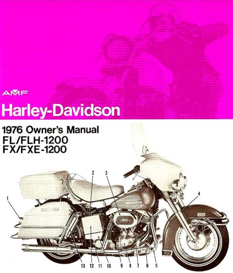 Harley Davidson Super Glide Fx 1976 Factory Service Repair Manual