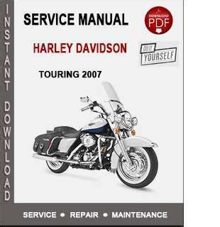 Harley Davidson Touring 2007 Workshop Service Manual