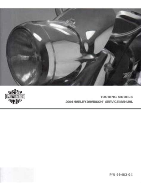 Harley Davidson Touring Service Repair Manual 2004