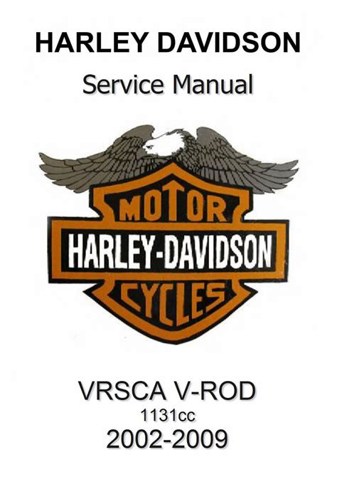 Harley Davidson Vrsca 2003 Service Manual Repair Manual