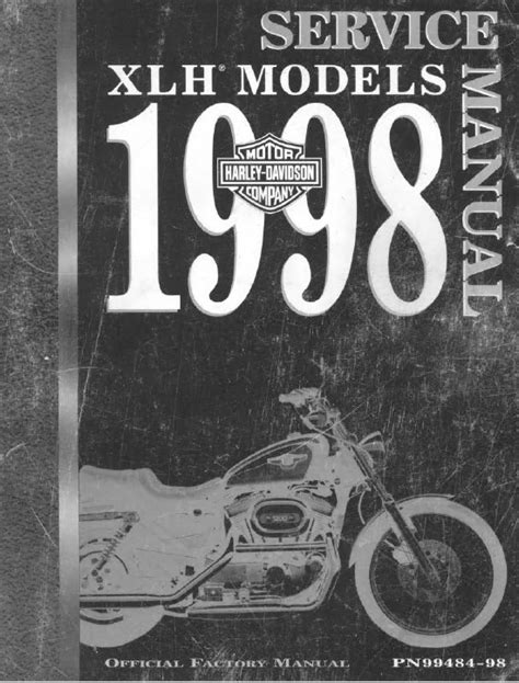 Harley Davidson Xlh883 Xlh1200 1998 Repair Service Manual