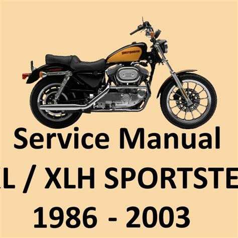 Harley Davidson Xlh883 Xlh1200 1998 Service Repair Manual