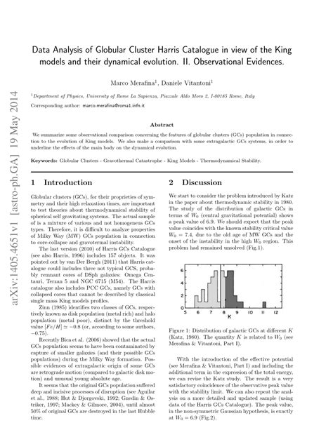 Harris Globular Cluster Catalog