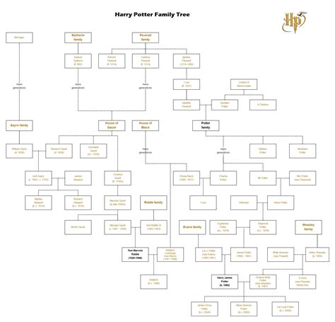Harry Potter Family Chart