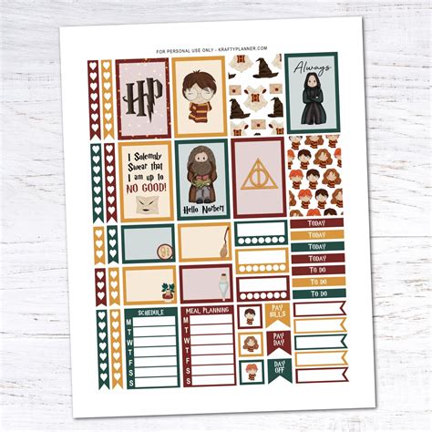 Harry Potter Printable Stickers