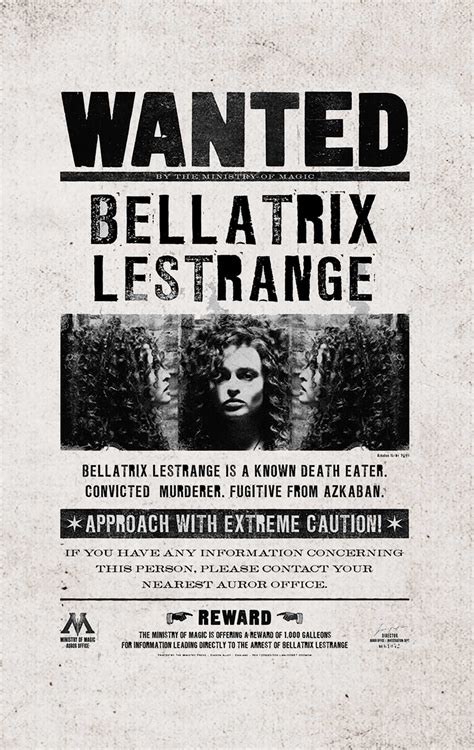 Harry Potter Wanted Posters Printable Free