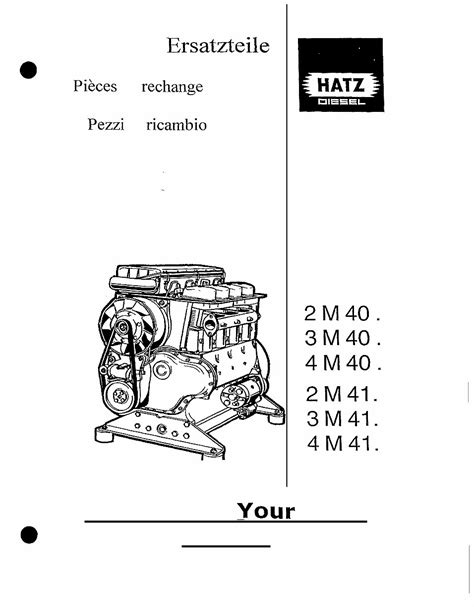 Hatz Diesel 3l 4l 4m Engine Workshop Repair Service Manual