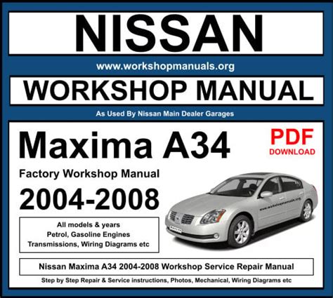 Haynes Repair Manual 2006 Nissan Maxima