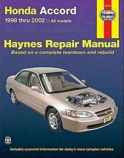 Haynes Repair Manual Accord Cl7