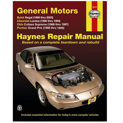 Haynes Repair Manual Buick Regal 1983 Free Ebook