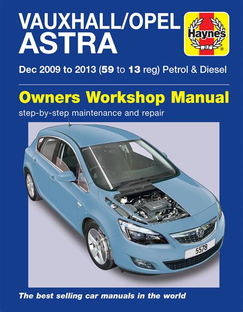 Haynes Repair Manual Vauxhall Astra 2010