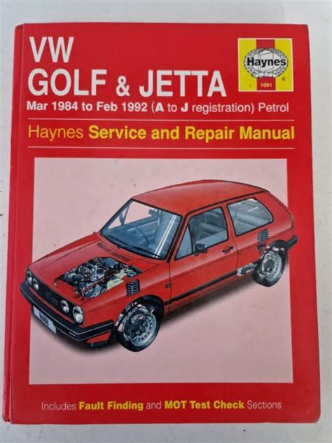 Haynes Service Manual Vw Golf 15 1988 Solex