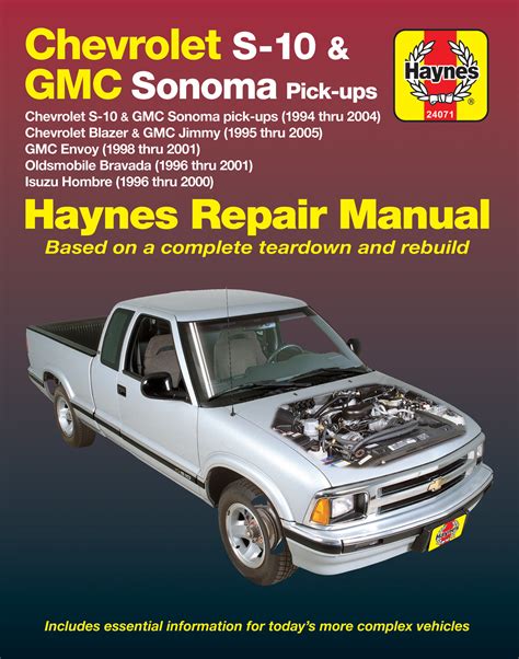Haynes02 Chevy S10 Repair Manual Torrent