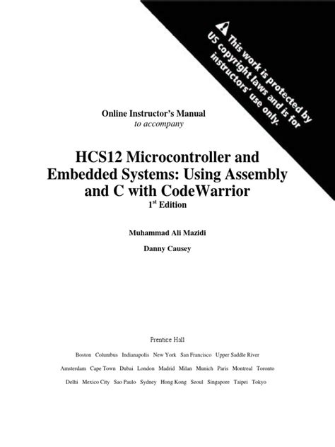 Hcs12 Microcontroller And Embedded Systems Solution Manual