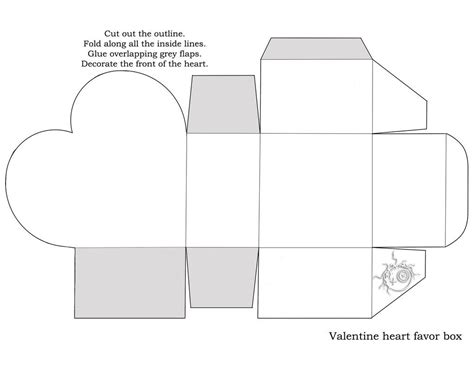 Heart Box Template