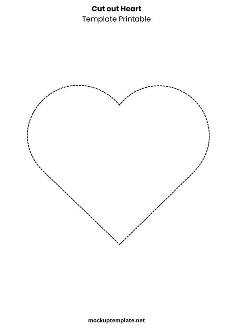 Heart Cutout Template