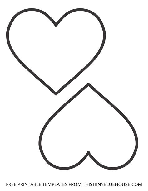 Heart Shaped Printable Template