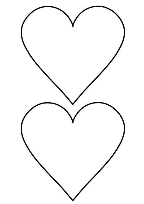 Hearts Cut Out Template