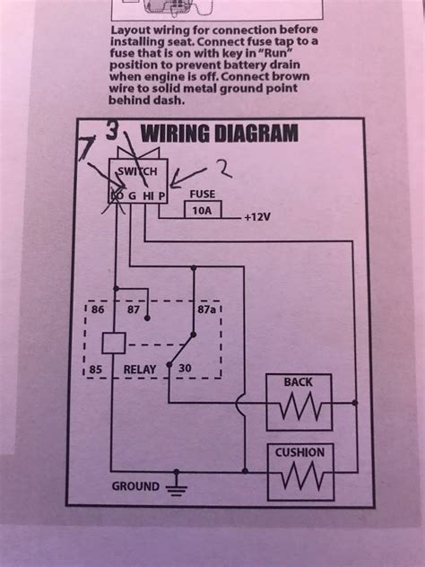 Heated Seat Switch Wiring Diagram