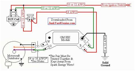 Hei Distributor Tach Wiring Diagram