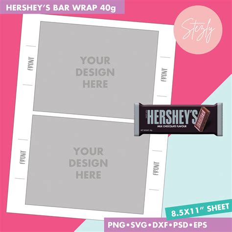 Hershey Bar Wrapper Template