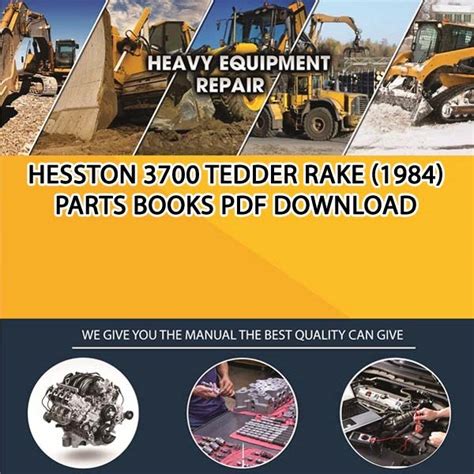 Hesston 3700 Tedder Rake Manual