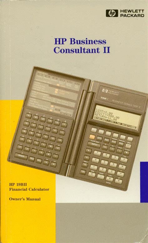 Hewlett Packard 19bii Manual Espa Ol