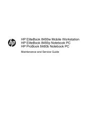 Hewlett Packard Elitebook 8460p Manual