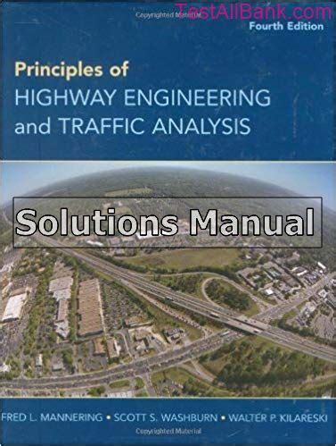 Highway Engineering And Traffic Analysis Solution Manual