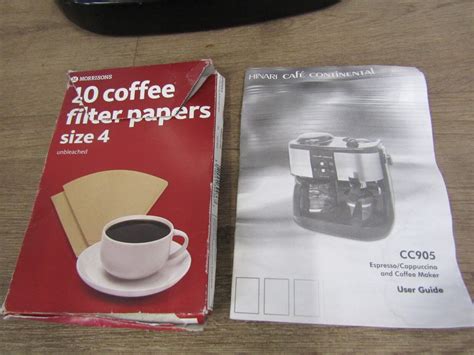 Hinari Cafe Continental Instruction Manual
