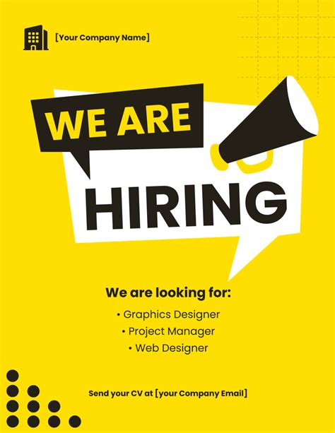 Hiring Sign Template