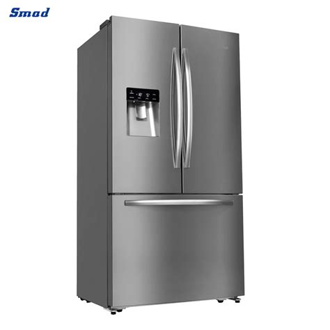 Hisense 26.6 立方英尺法式开门冰箱，配备制冰机，开启精致厨房生活的典范