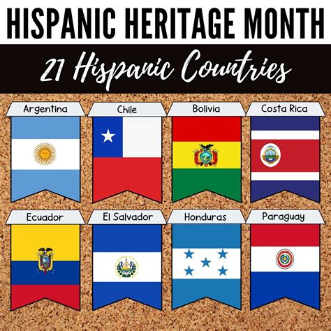 Hispanic Flags Printable