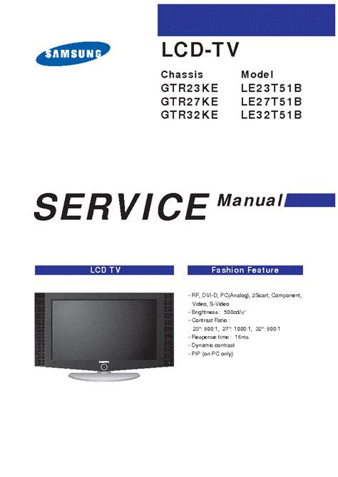 Hitachi 26ld8000ta Lcd Tv Service Manual Download