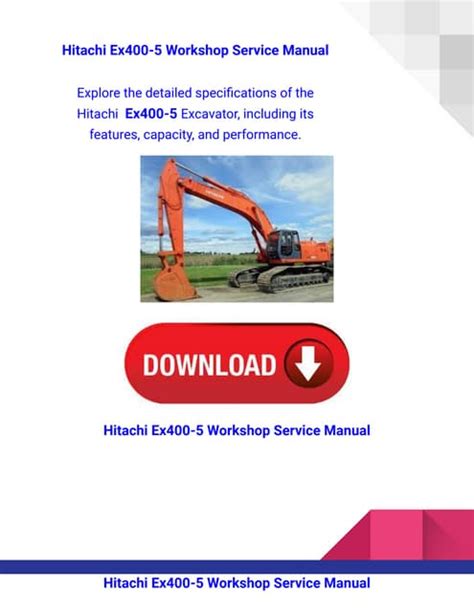 Hitachi Ex400 Parts Manual Collection