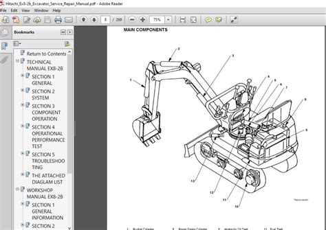 Hitachi Ex8 2b Excavator Service Repair Manual