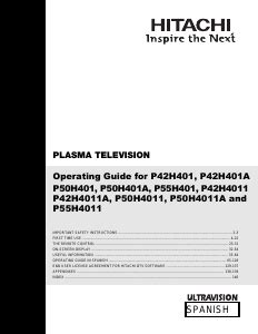 Hitachi P42h401 P42t501 P42t4011 Service Manual Repair Guide