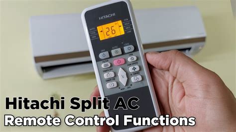 Hitachi Split Ac Remote Control Manual