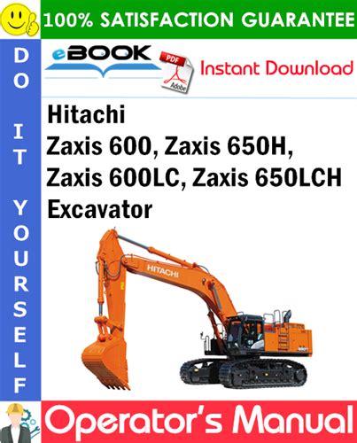 Hitachi Zaxis Zx 600 600lc 650h 650lch Excavator Service Manual Set