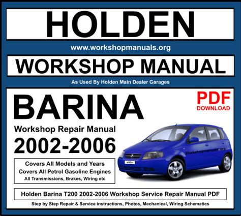 Holden Barina Repair Manual Free