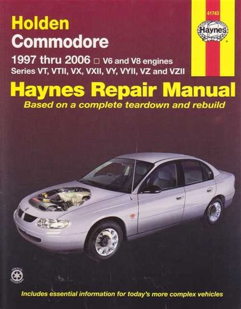 Holden Commodore Vt Vx Vu Vy Workshop Manual