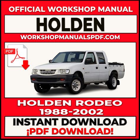 Holden Rodeo Service Manual