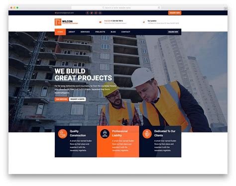 Home Builder Website Template