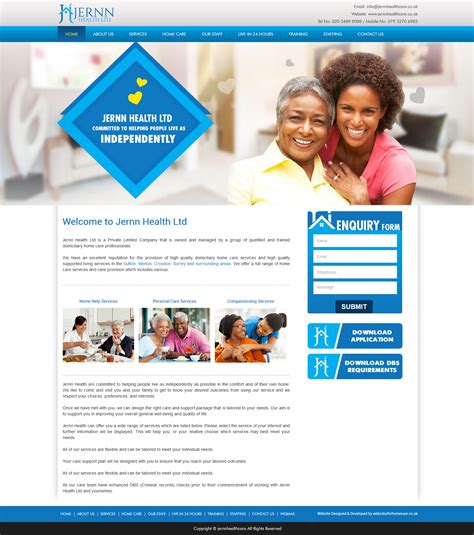 Home Care Website Templates