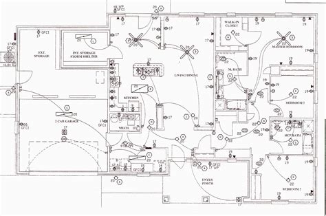 Home Electrical Wiring Diagrams Blueprint