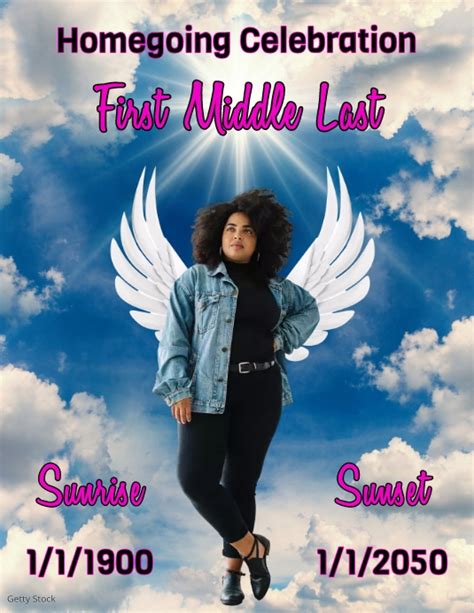 Home Going Service Template