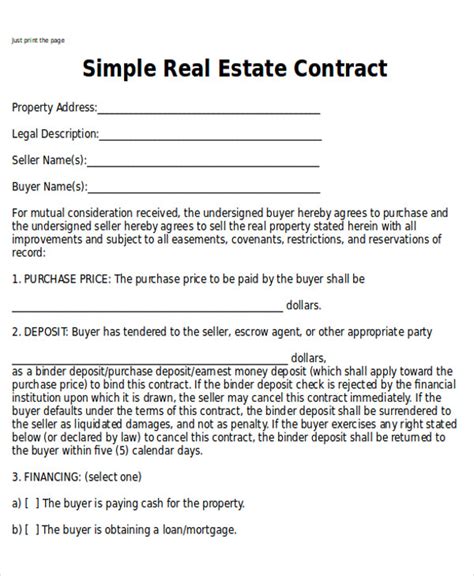 Home Sale Contract Template