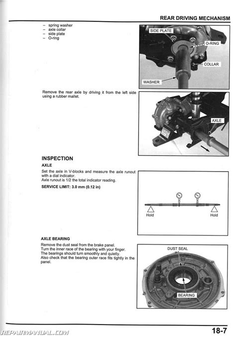 Honda 2007 2011 Trx420fe Fm Te Fpe Fpm Service Manual Download